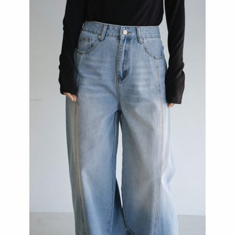 《予約販売》vintage wash accent jeans/2colors_nj0169