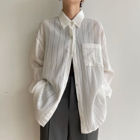 《予約販売》rincl over sheer shirt/2colors_nb0077