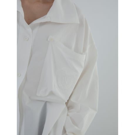 - AUTHENTIC series - emblem shirt/ivory_an0025