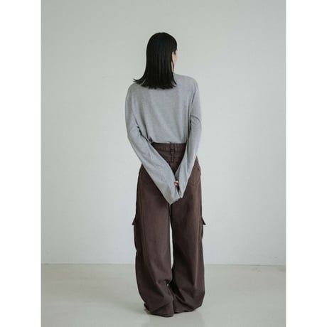 《予約販売》button accent tops/2colors(unisex)_nt2427