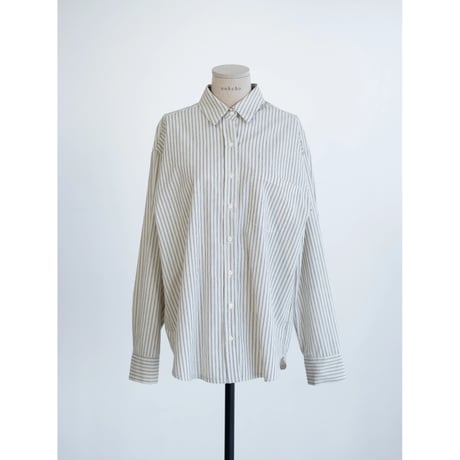 《予約販売》accent stripe shirt/2colors_nb0353