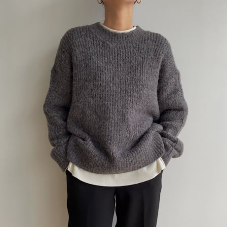 《予約販売》melange over knit/2colors_nt1544
