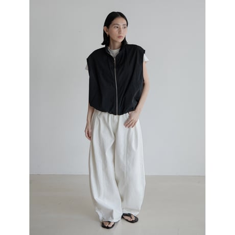 《予約販売》accent oval white pants_np1091