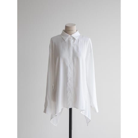 《予約販売》back accent silky shirt/2colors_nb0233