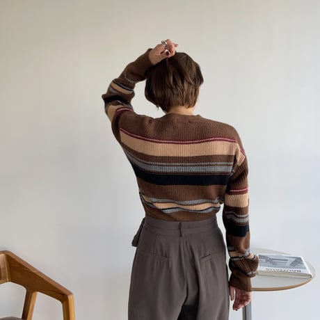《予約販売》mulch color knit/2colors_nt1105