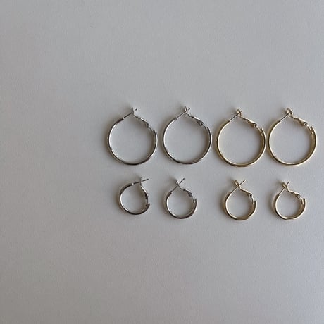《予約販売》circle medium pierce/2colors_na0568