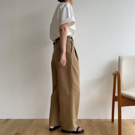 【nokcha original】“nc” chino pants/beige_np0611