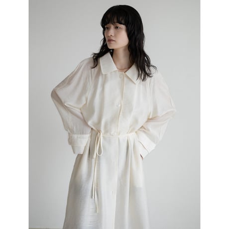 《予約販売》sheer rich shirt coat/2colors_no0451