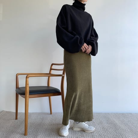 《予約販売》velvet long skirt/2colors_ns0062