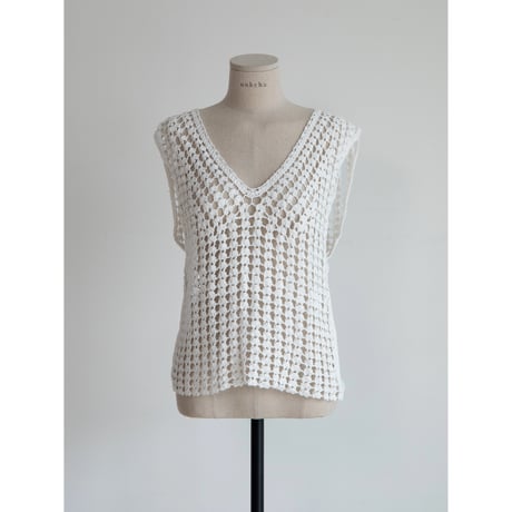 《予約販売》back accent crochet sleeveless_nt2346