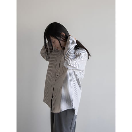 《予約販売》double stripe soft shirt/2colors_nb0231