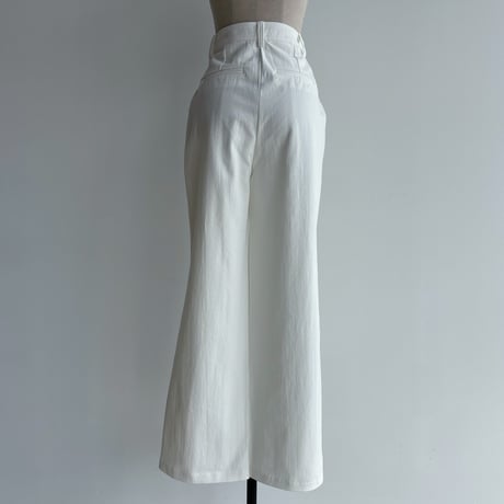 《予約販売》high waist cotton wide pants/2colors_np0951