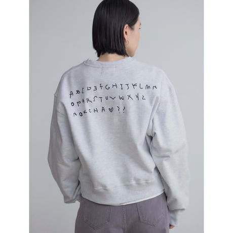 【NOKCHA × MOMO】alphabet sweat pullover/2colors_nt2488