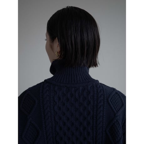 《予約販売》argyle zip knit cardigan/2colors_no0395