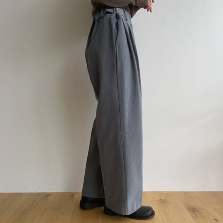 《予約販売》side buckle wide pants/3colors_np0738