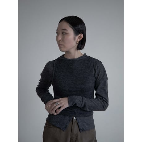 《予約販売》layered mannish tops/2colors_nt2164