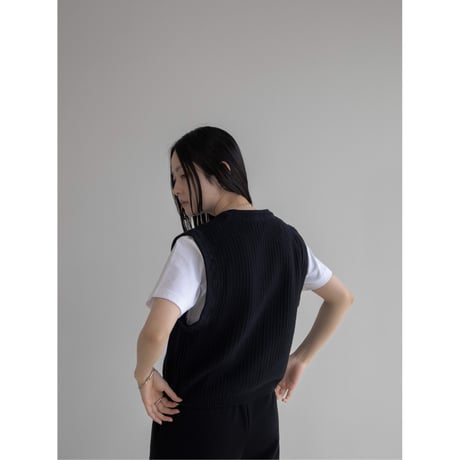 《予約販売》jacquard knit vest/2colors_nt2038