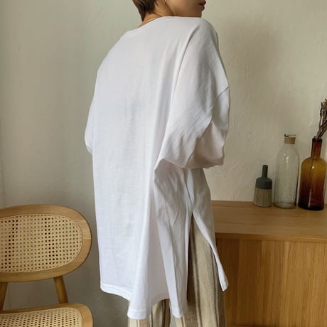 《予約販売》slit over simply tee_nt0817