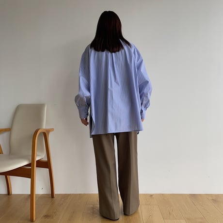 【nokcha original】stripe over shirt/2colors_nb0118