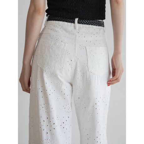 《予約販売》belt set punching jeans_nj0141