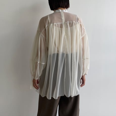 《予約販売》2set sheer blouse/2colors_nb0189