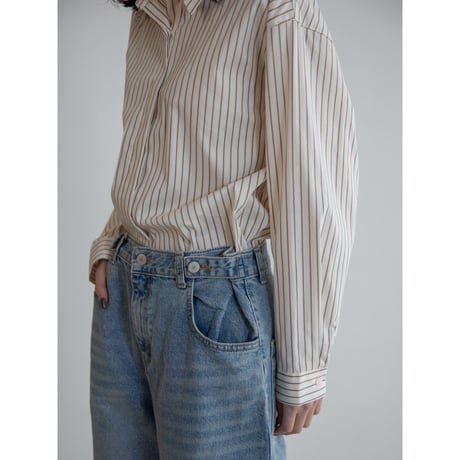 《予約販売》waist accent cocoon jeans_nj0116