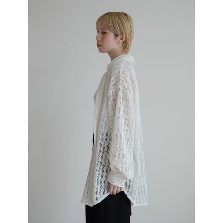 《予約販売》crochet knit over shirt_nt2296