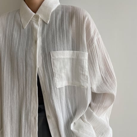 《予約販売》rincl over sheer shirt/2colors_nb0077