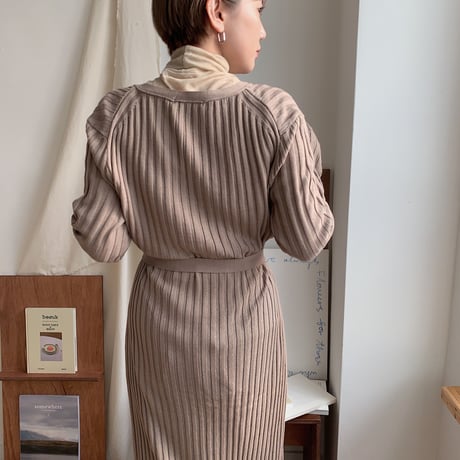 ✳︎予約販売✳︎lady knit long cardigan/2colors_nd0040