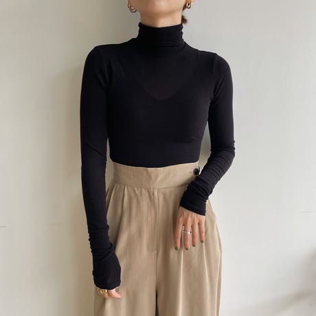 《予約販売》sheer high neck tops/5colors_nt1458