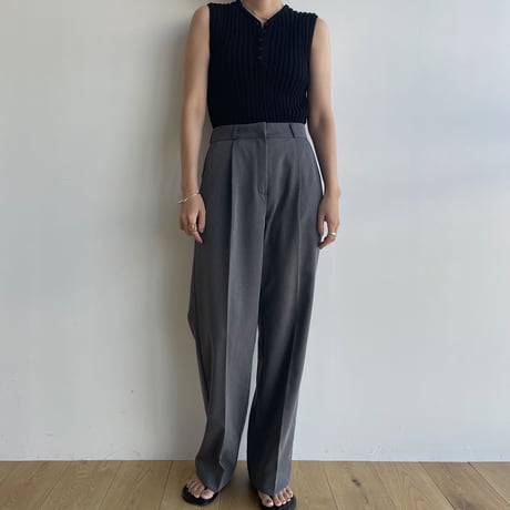 《予約販売》one tuck straight slacks pants/2colors_np0883