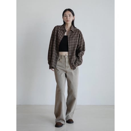 《予約販売》mannish check shirt/2colors_nb0329