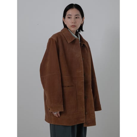- AUTHENTIC series - real suède rich jacket/camel_an0037