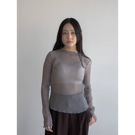 《予約販売》rincl sheer hem tops/2colors_nt2007
