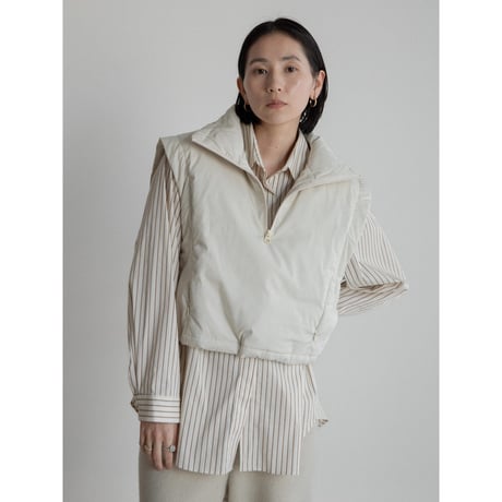 《予約販売》2way mannish down vest/2colors_nt2221