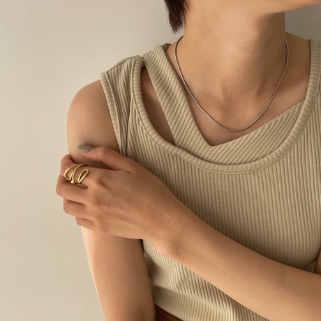 【nokcha original】layered tank top/2colors_nt0891