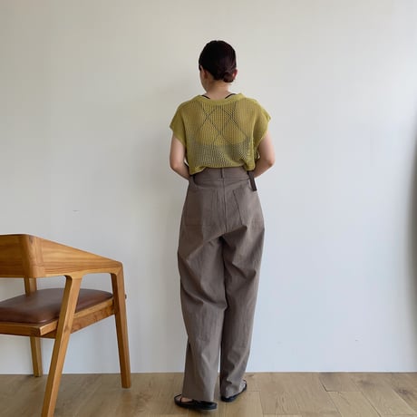 《予約販売》belt linen pants/2colors_np0622