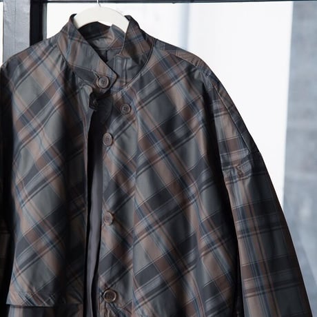 【nokcha original】quality over check coat_no0200