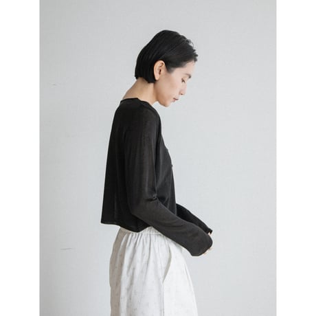 《予約販売》sheer minimal knit cardigan/2colors_nt2554
