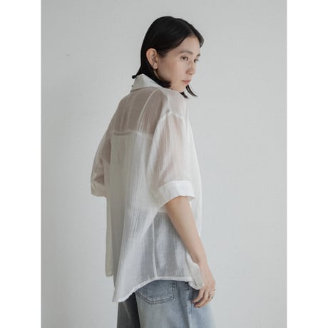 《予約販売》nuance sheer shirt/2colors_nb0306