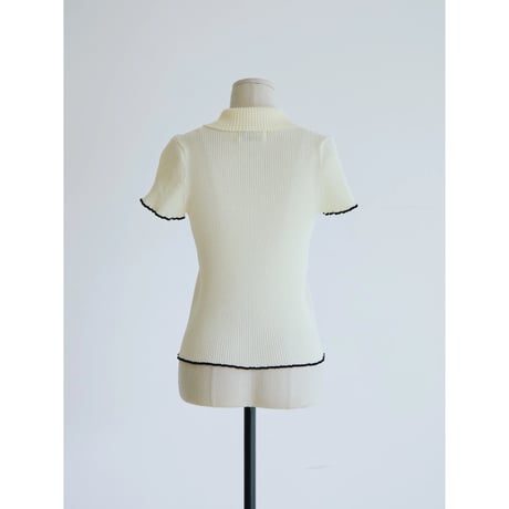 《予約販売》accent color lib knit tops/2colors_nt2581