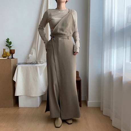 【nokcha original】docking all-in-one/khaki beige_np0157