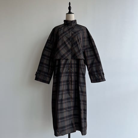 【nokcha original】quality over check coat_no0200