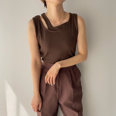 【nokcha original】layered tank top/2colors_nt0891