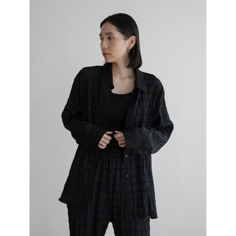 《予約販売》material sheer shirt/2colors_nb0299
