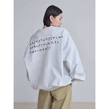 【NOKCHA × MOMO】alphabet sweat pullover/2colors(unisex)_nt2489