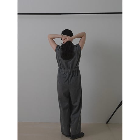 - AUTHENTIC series - AUTHENTIC jump suit/charcoal gray_an0013