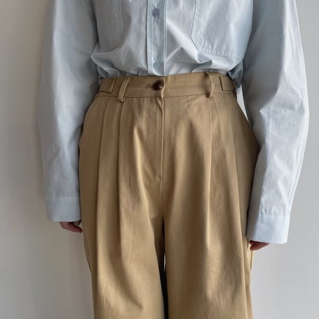 《予約販売》side buckle tuck pants/2colors_np0952