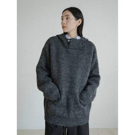 《予約販売》mannish over knit hoodie/2colors_nt2434