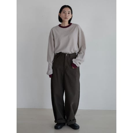 《予約販売》border accent over tee/2colors(unisex)_nt2229